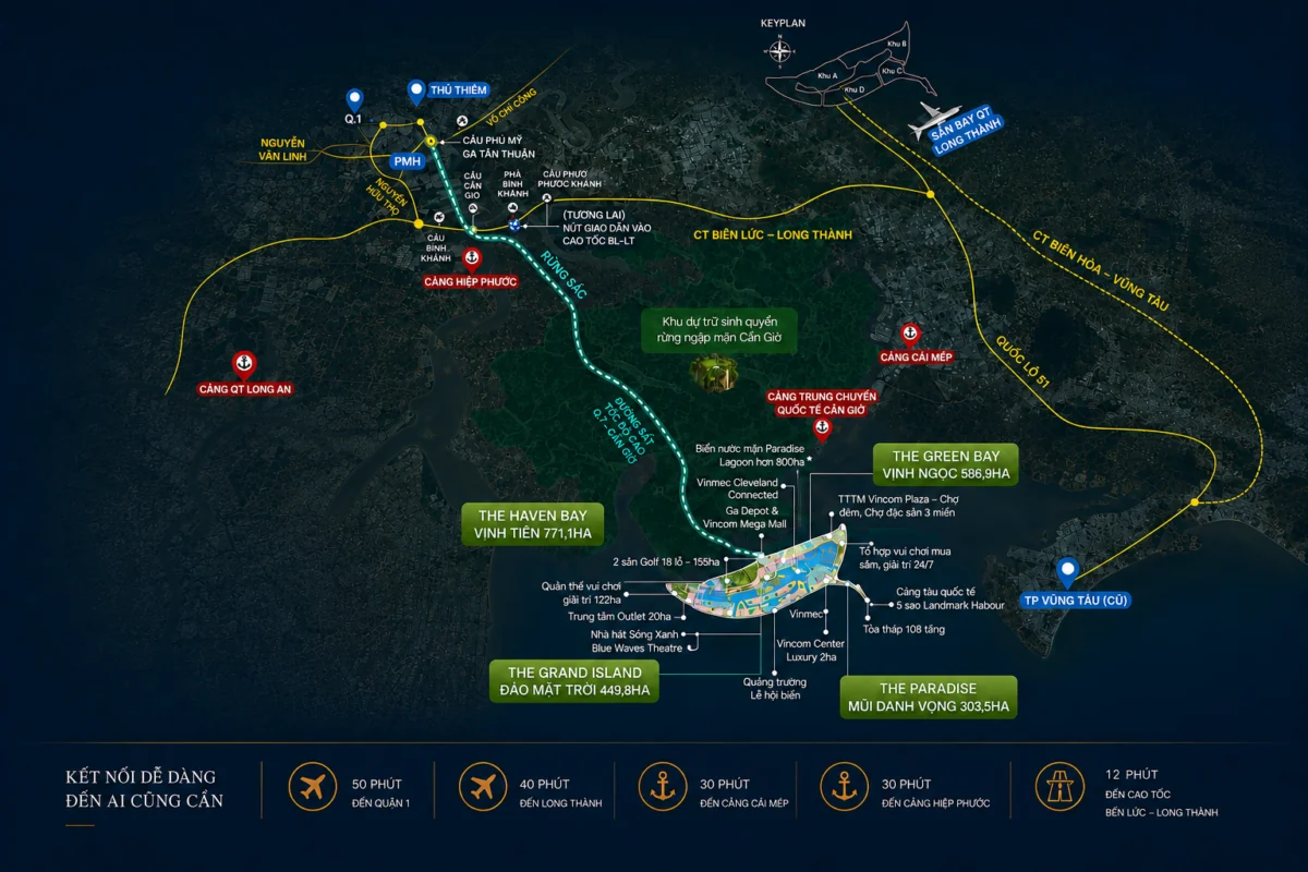 Vị trí Vinhomes Green Paradise Cần Giờ