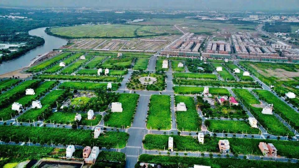 Đường nội khu tại Sài Gòn Village, ảnh thực tế năm 2023