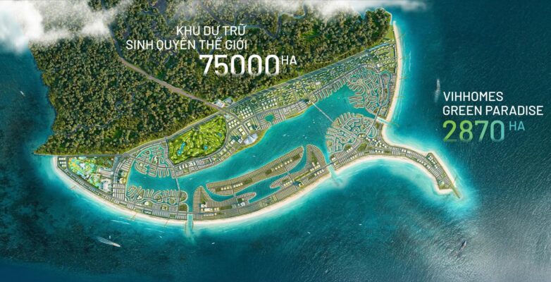 Phối cảnh cầu Cần Giờ và Vinhomes Green Paradise Cần Giờ