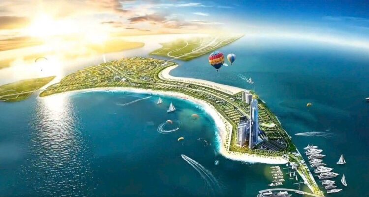 Phối cảnh đô thị biển Cần Giờ với hạ tầng giao thông và không gian xanh