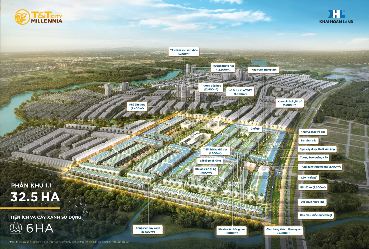 Mặt bằng quy hoạch phân khu T&T City Millennia Long Hậu