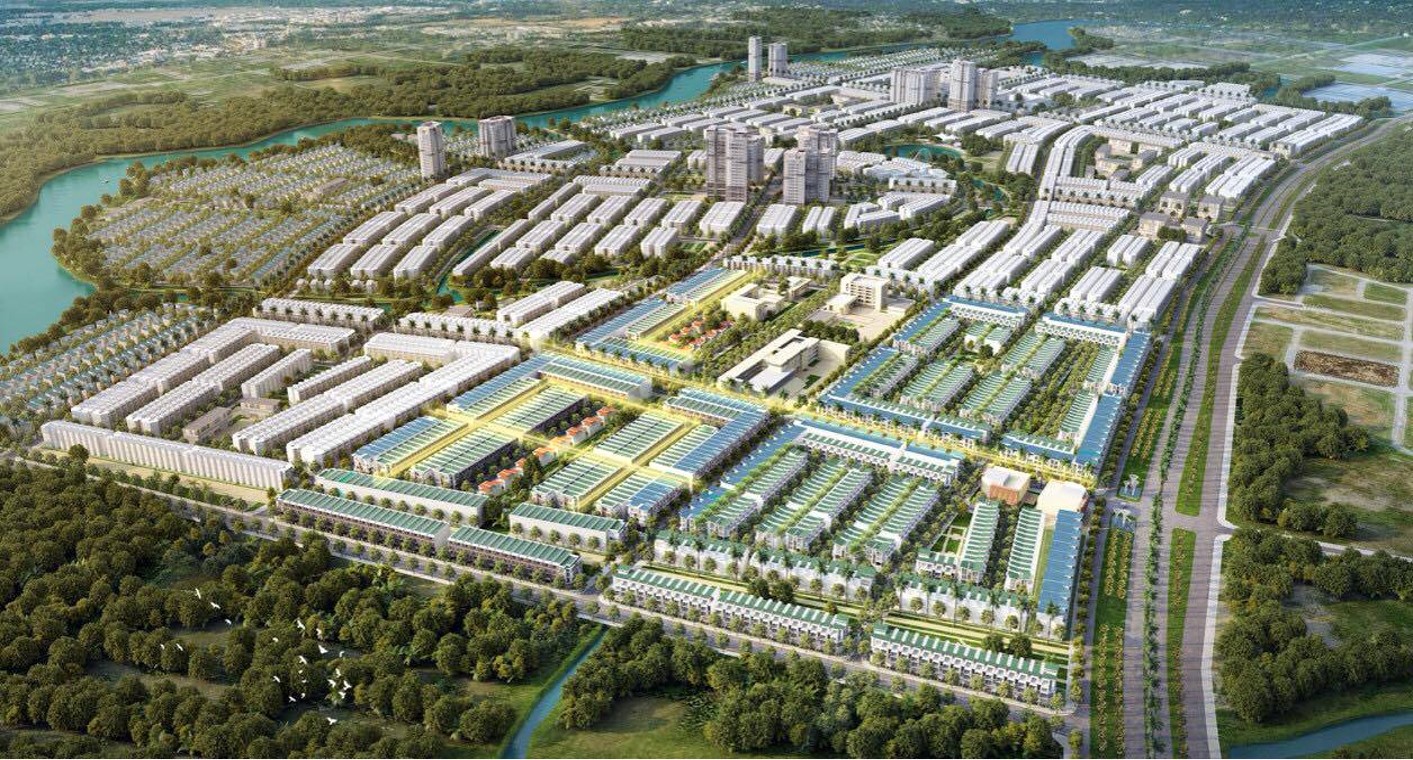 Phối cảnh tổng thể T&T City Millennia Long Hậu