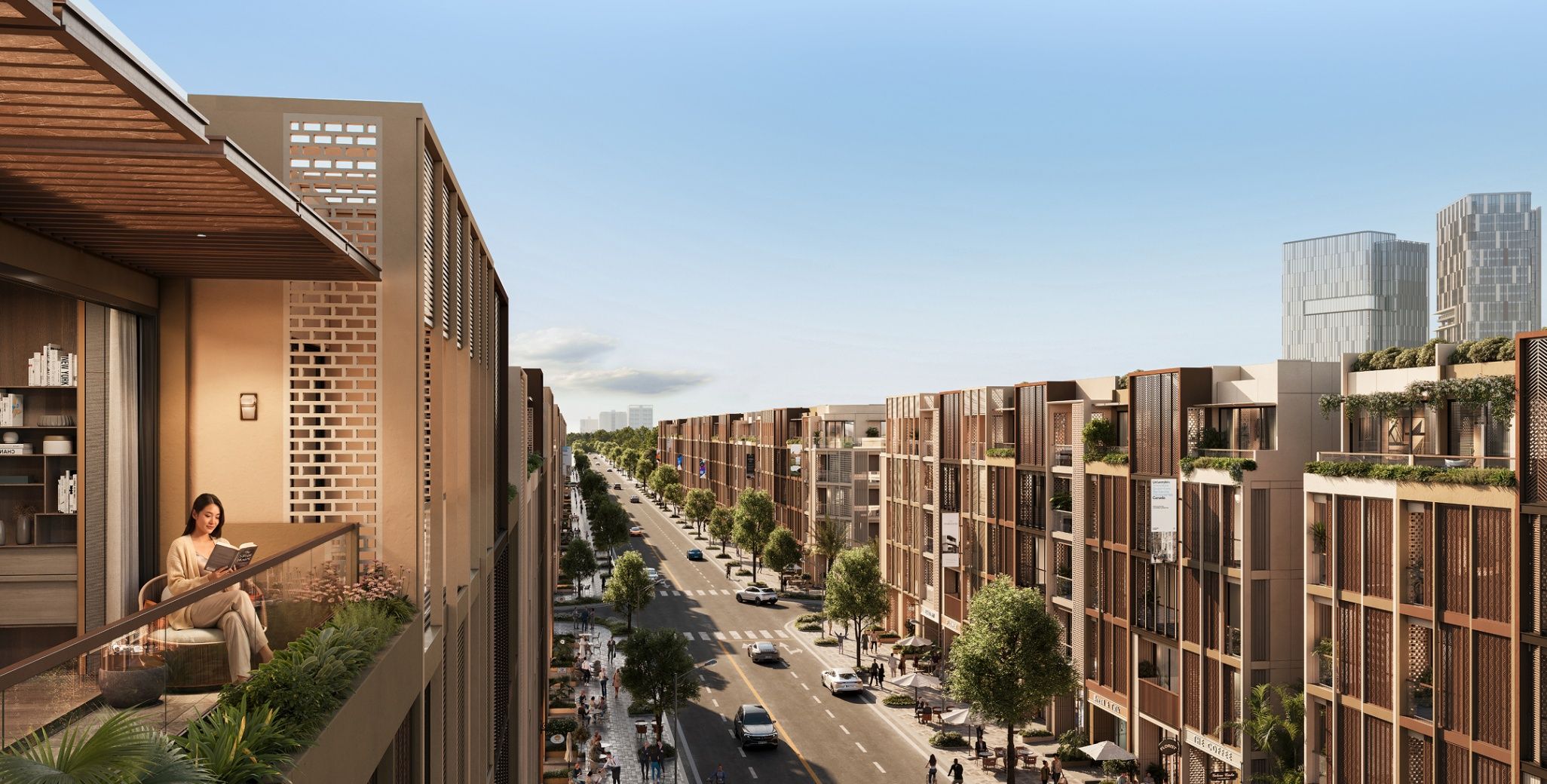 Phối cảnh kiến trúc nhà phố SOHO The Global City phục vụ tìm hiểu và ký gửi