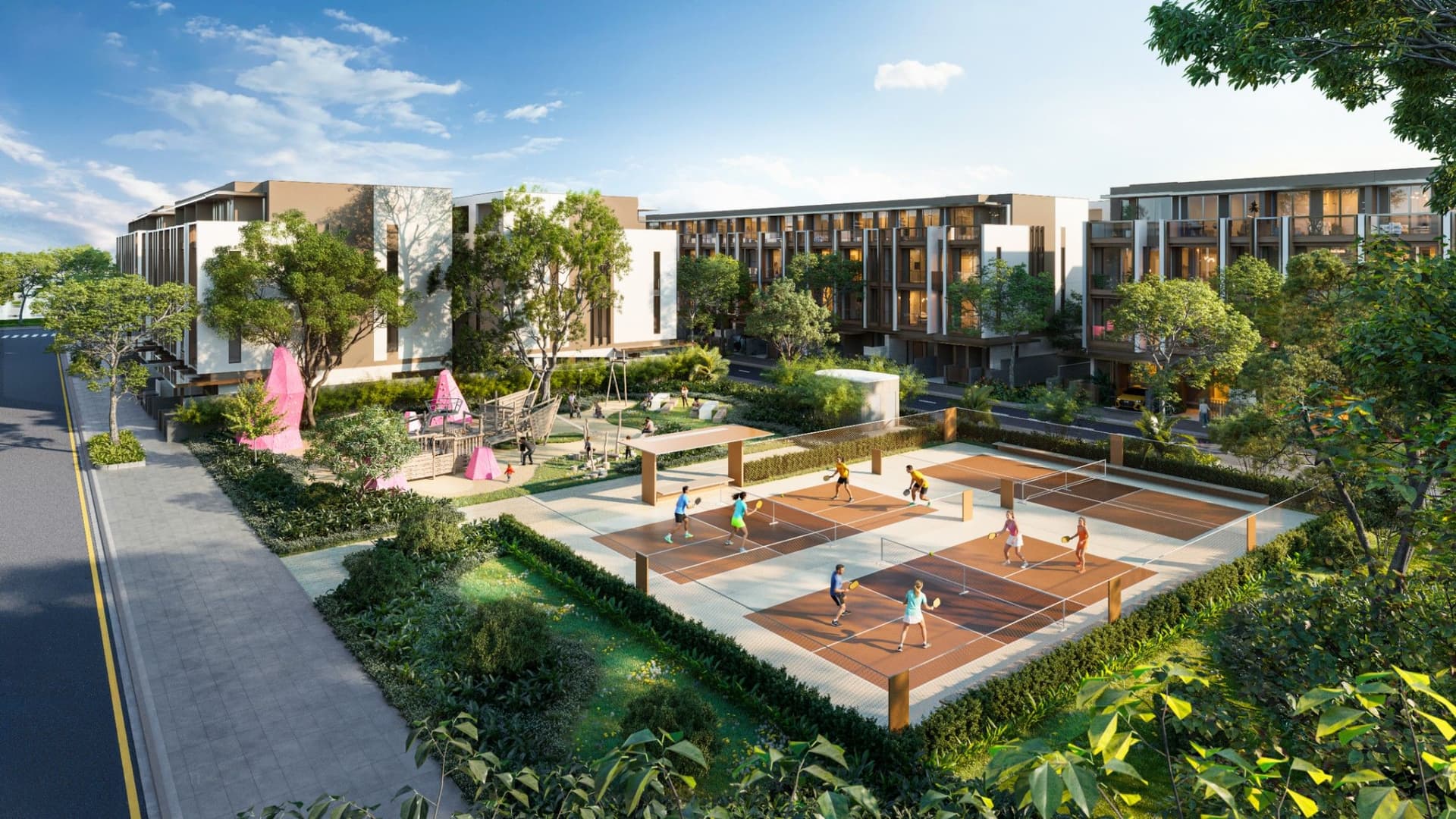 Phối cảnh công viên Sol tại bán đảo Sola